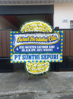 Papan Bunga Duka di Bonggoeya