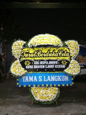 Papan Bunga Duka di Bonggoeya